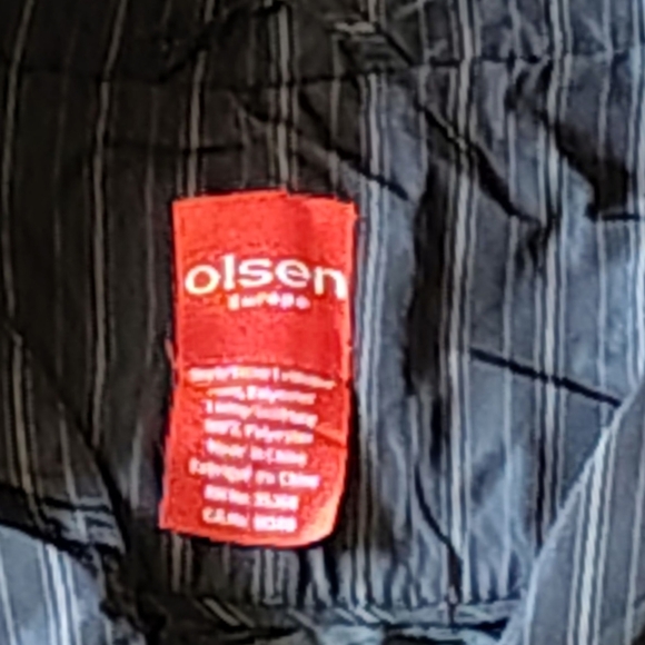 Olsen Black Striped Hooded Jacket - Picture 3 of 8